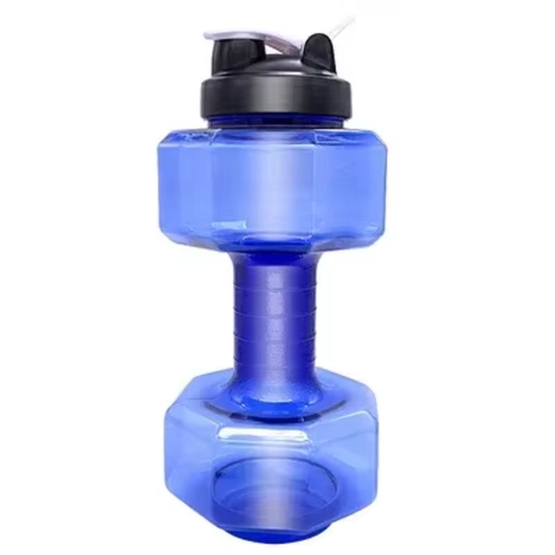 Dumbbell Hammer Water Bottle High Capacity 2 Liters Gym Weightlifting Sports Bottle Creative Space Cup Water Bottle for Men