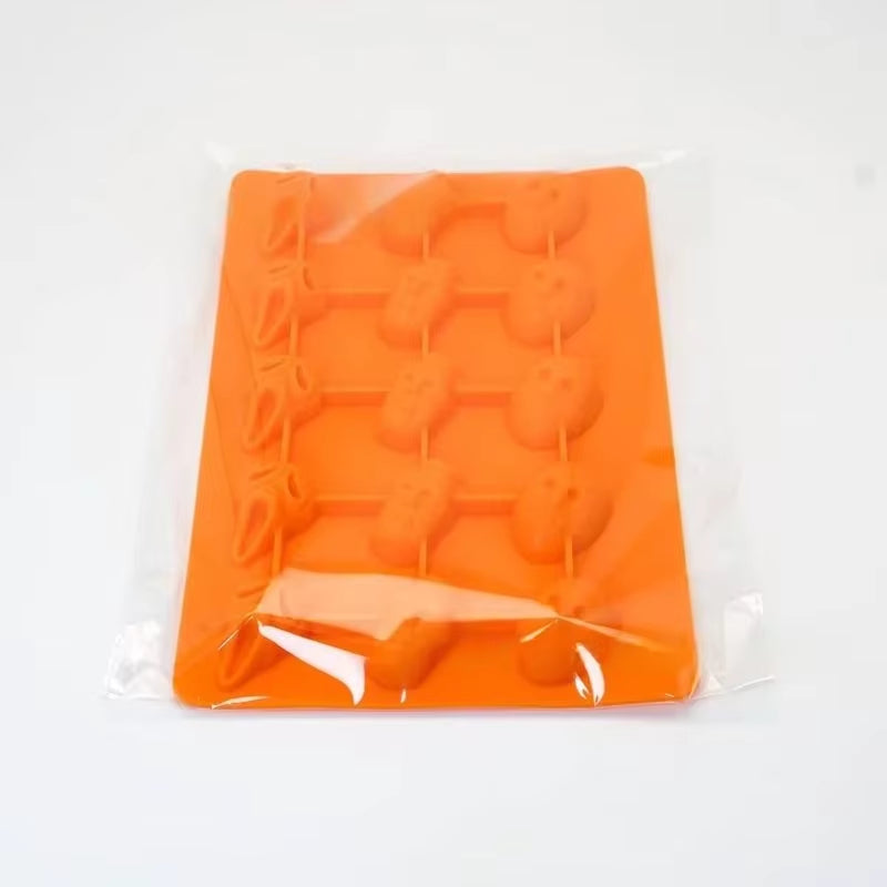 Silicone Ghost Masked Killer Cake Mold Chocolate Halloween Silicone Skull Cookie Molds for Jello Ice Cube Biscuits Baking Mould