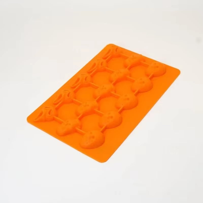 Silicone Ghost Masked Killer Cake Mold Chocolate Halloween Silicone Skull Cookie Molds for Jello Ice Cube Biscuits Baking Mould