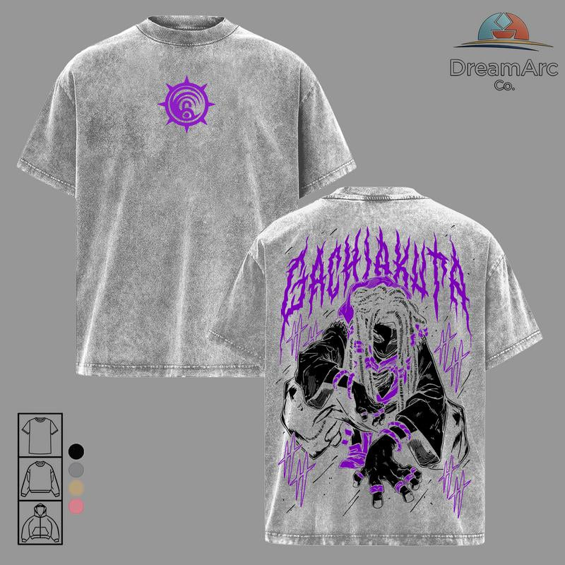 Jabber Wonger Gachiakuta Washed T-Shirt, Sweatshirt and Hoodie Oversize Unisex, Heavy Cotton Casual Streetwear Vintage Urban Outfit Fashion Clothes Top Anime Fans for Men and Women