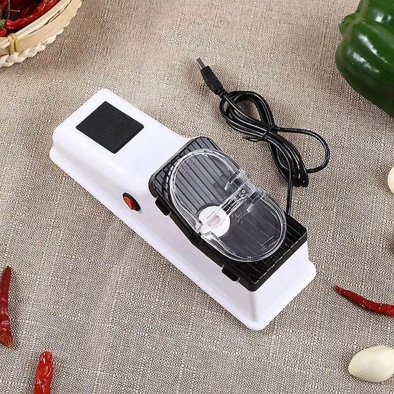 USB Electric Knife Sharpener-Fast and Automatic Sharpening for Kitchen Knives Tool Knife Scissor Sharpening